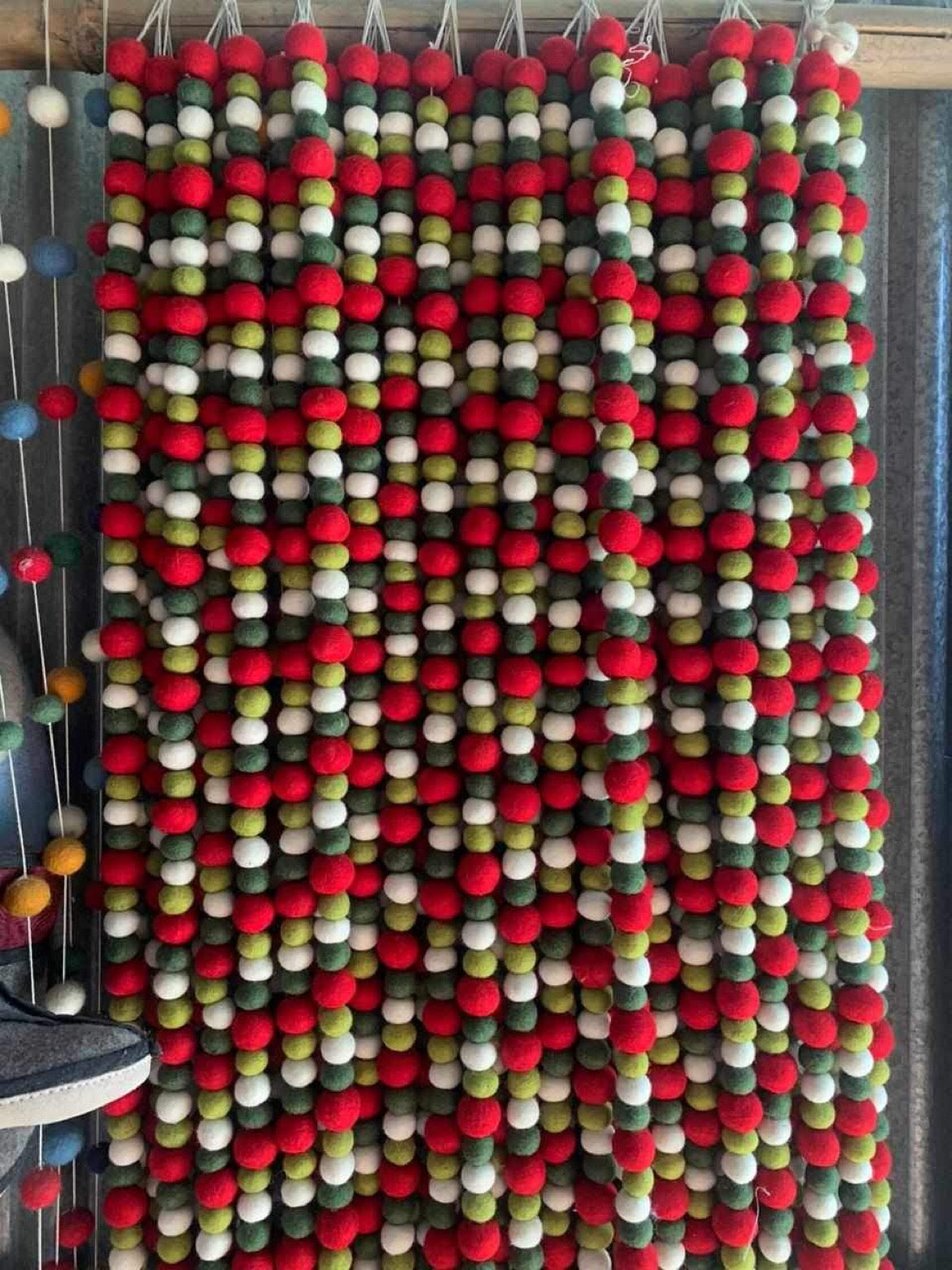 Holiday Felt Ball Garland