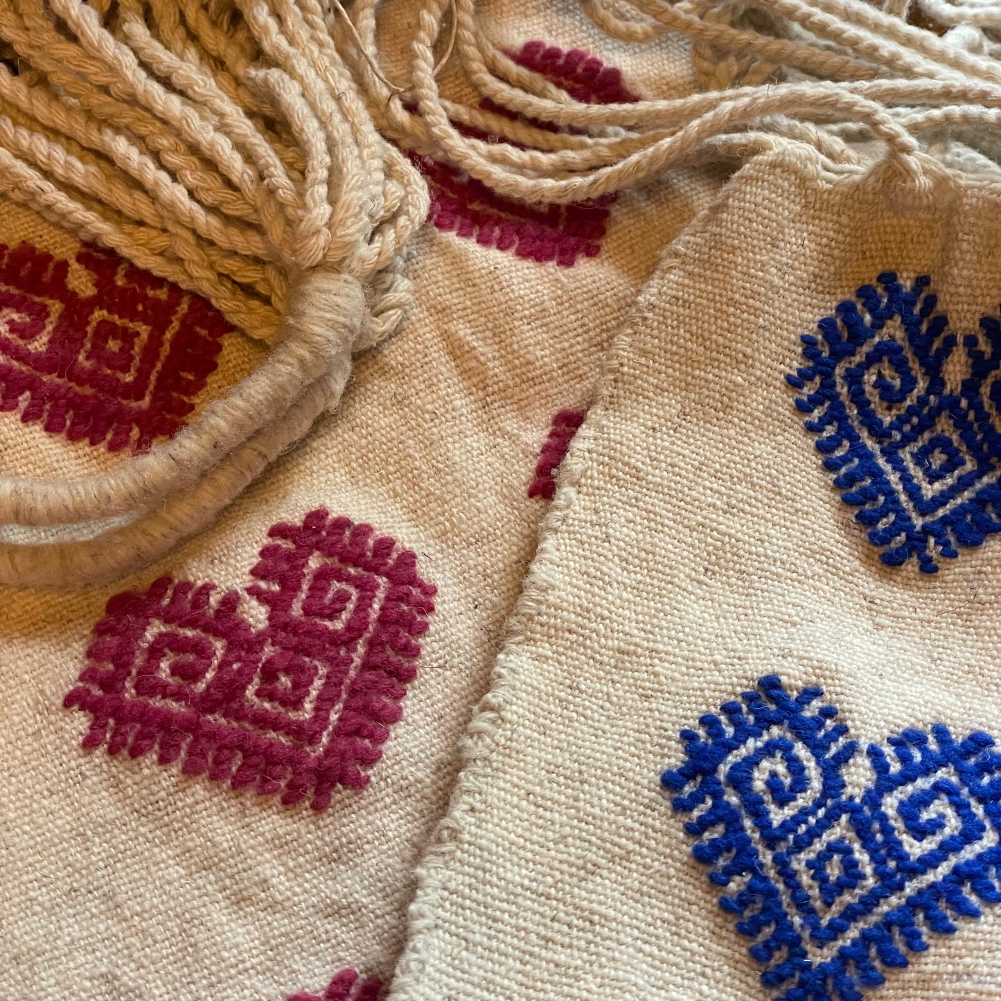 Woven Hearts Market Bag