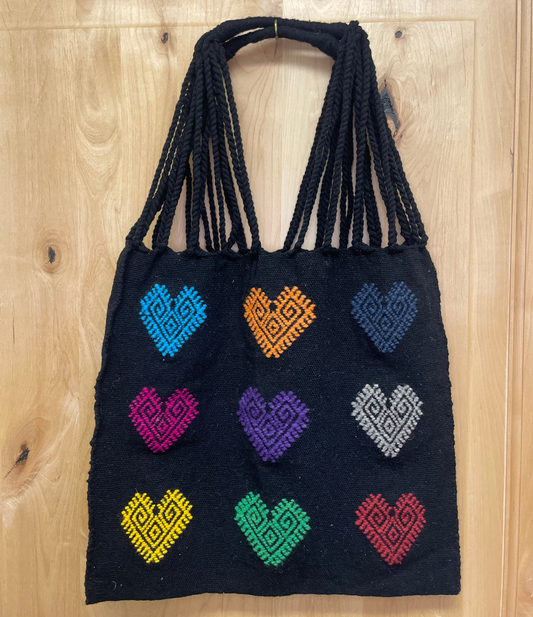 Woven Hearts Market Bag
