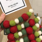 Holiday Felt Ball Garland