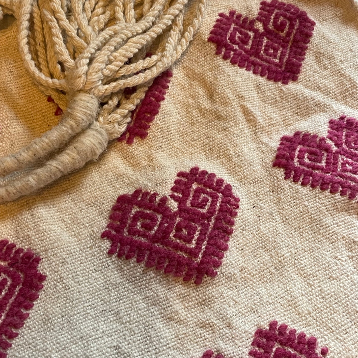 Woven Hearts Market Bag
