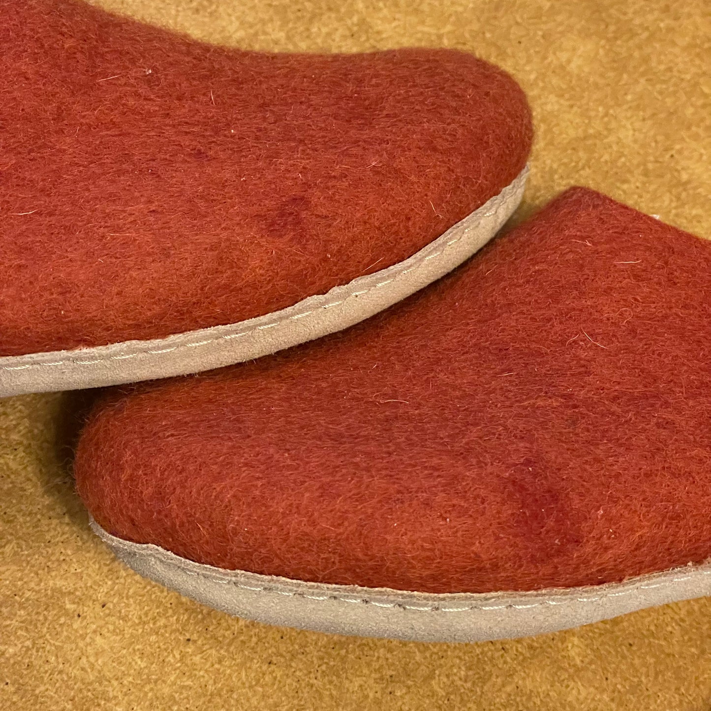 IMPERFECT Wool Slipper Clog in Spice - size 40