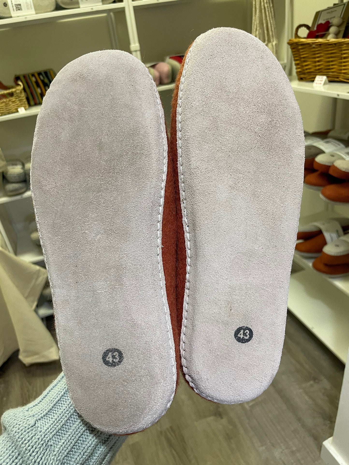 IMPERFECT Wool Slipper Clog in Spice - size 43