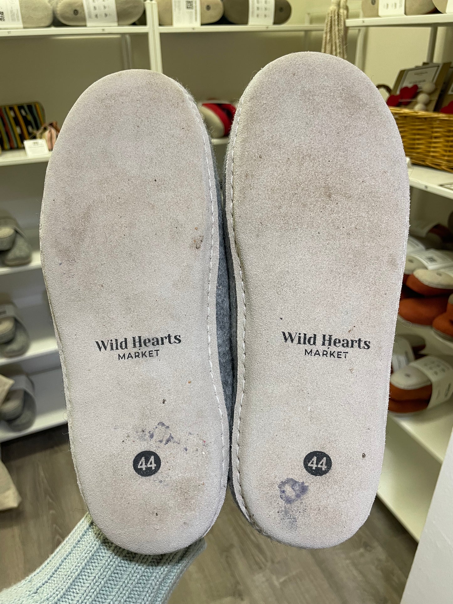 IMPERFECT Wool Slipper Clog in Ash - size 44