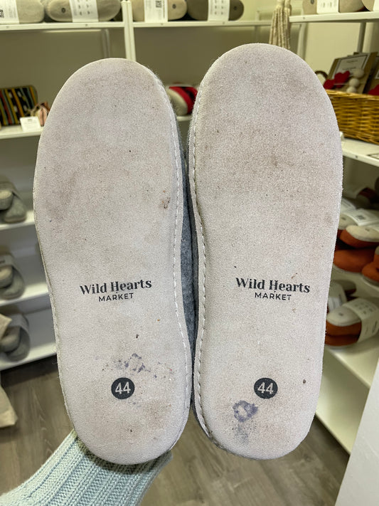IMPERFECT Wool Slipper Clog in Ash - size 44