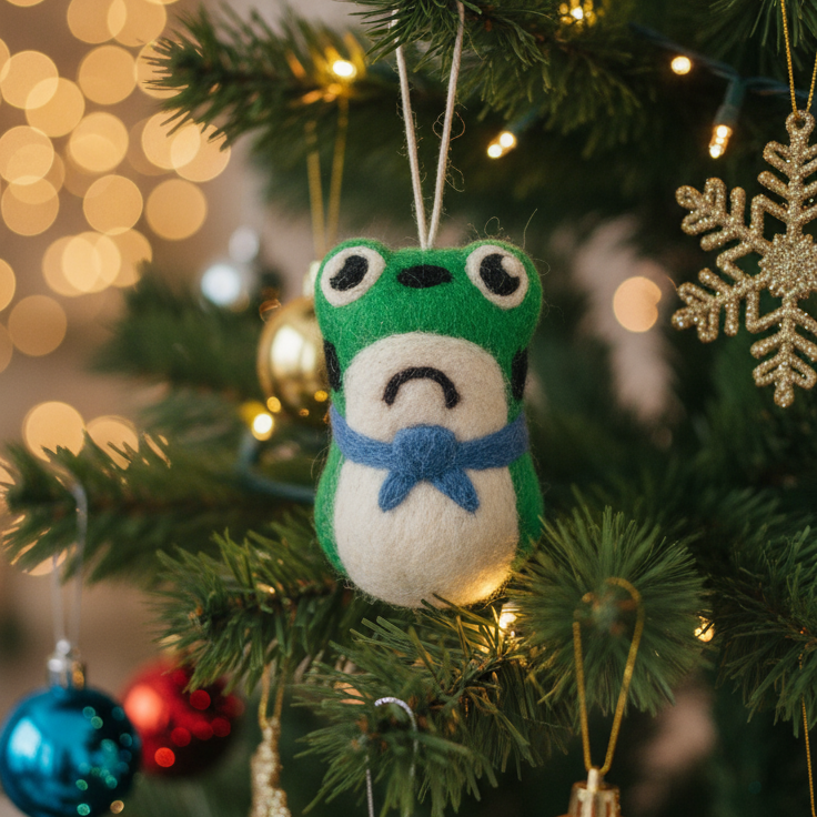Portland Protest Frog Ornament