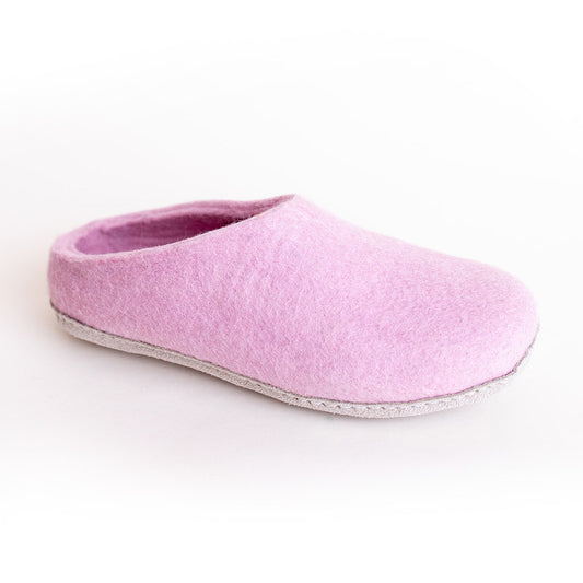 Wild Hearts Market wool slipper in Orchid pink