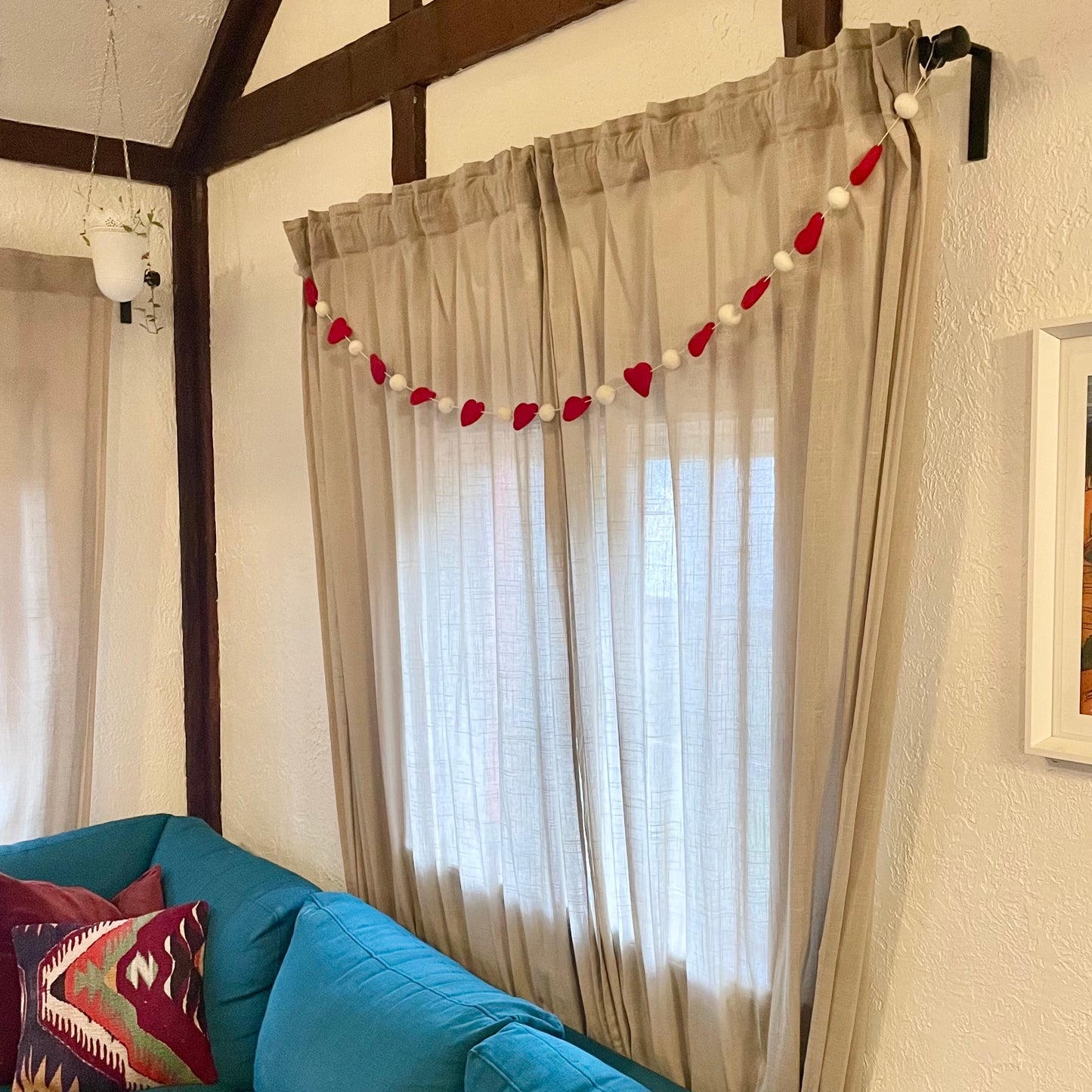 "Heartfelt" Felt Heart Garland