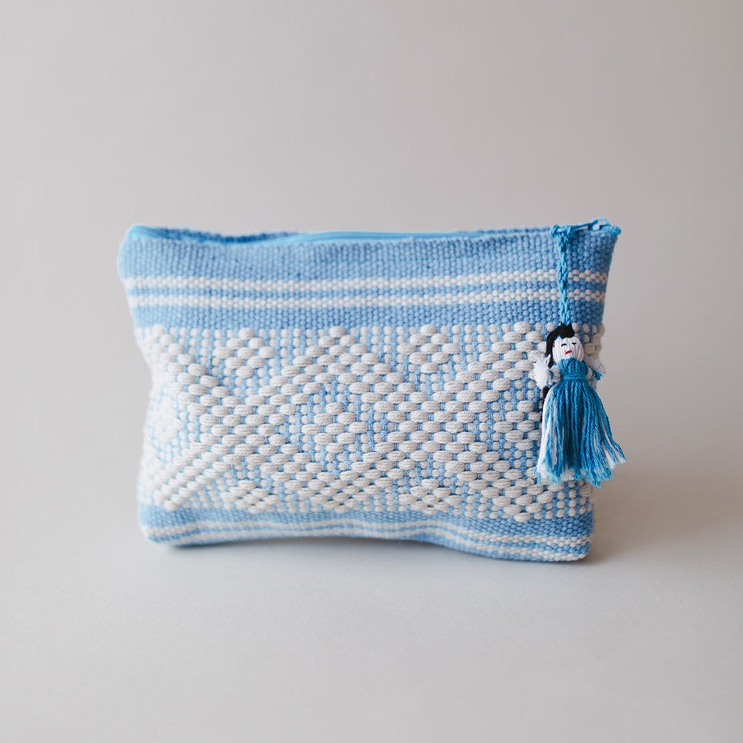 Hand-Woven Boho Zip Pouch