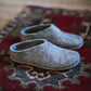 Cute wool low back slippers